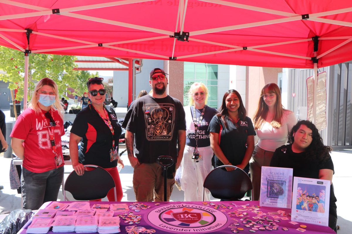 Group Photo of the Lavender Pride at their stand.