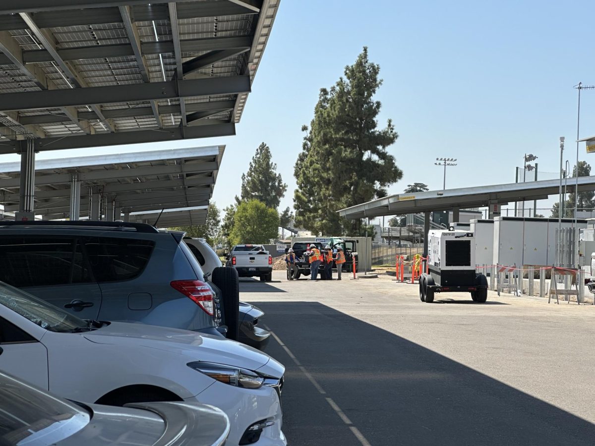 Ongoing Construction in the P8 student parking lot.